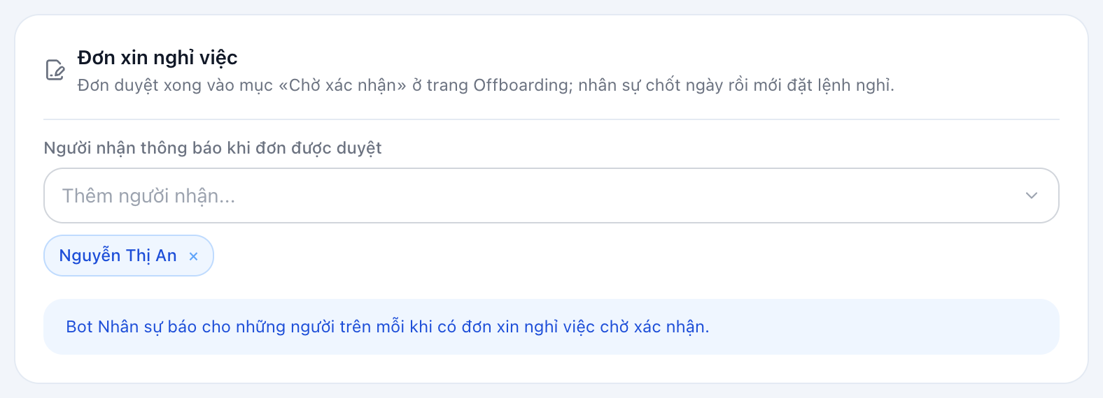 Đơn xin nghỉ việc